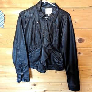 Faux leather jacket